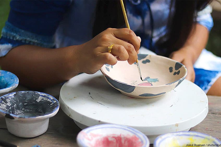 How to Paint Ceramic  Easy Step-by-Step Tutorial with No-Bake