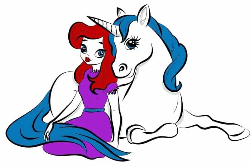 princess coloring page