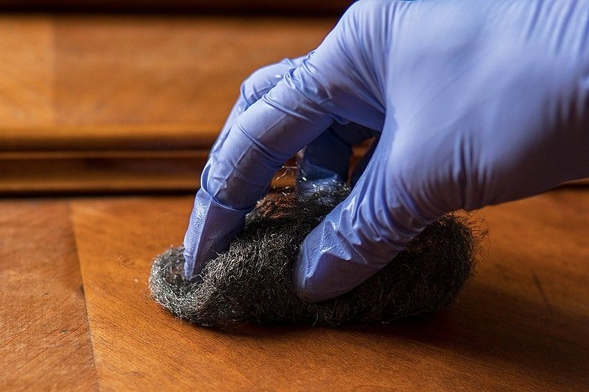 clean before removing paint from wooden floors