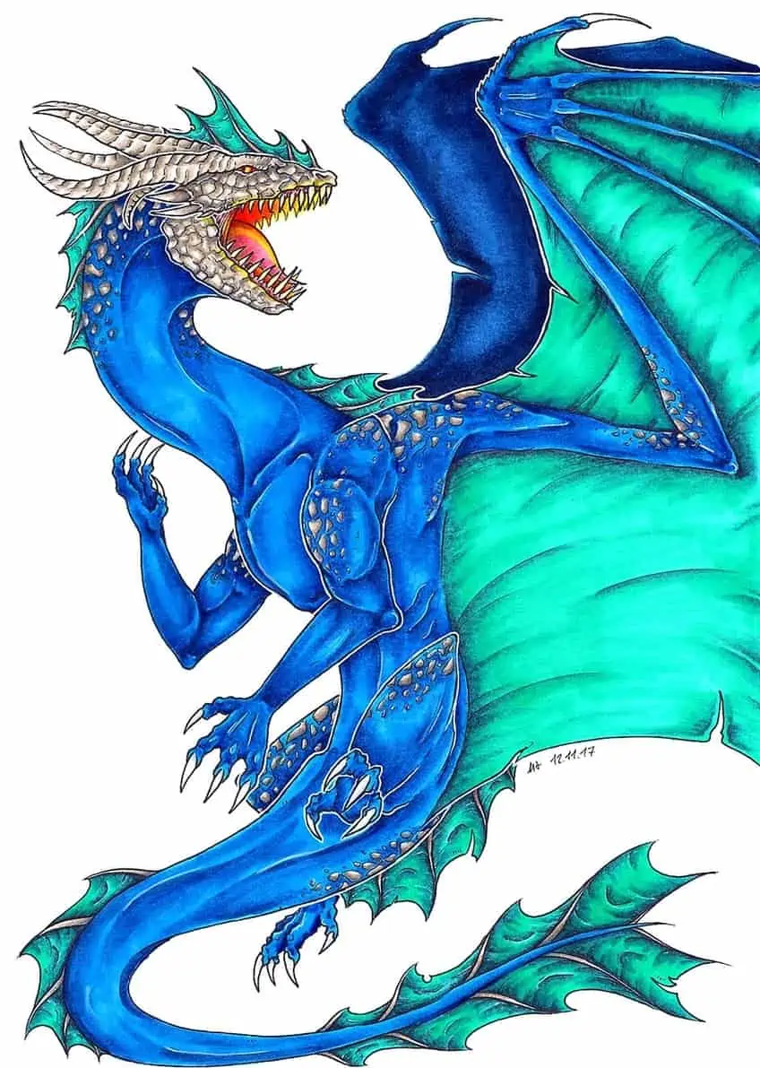 dragon drawing easy