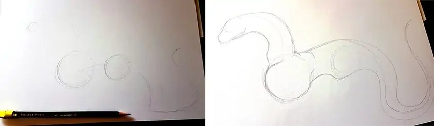 easy dragon drawing