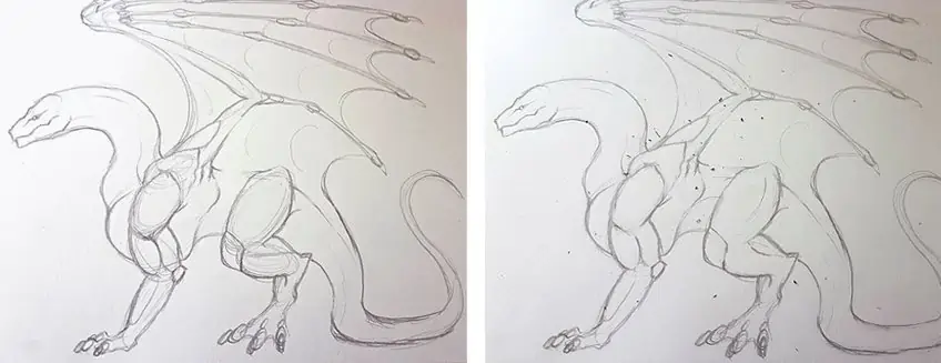 how to draw a dragon 3