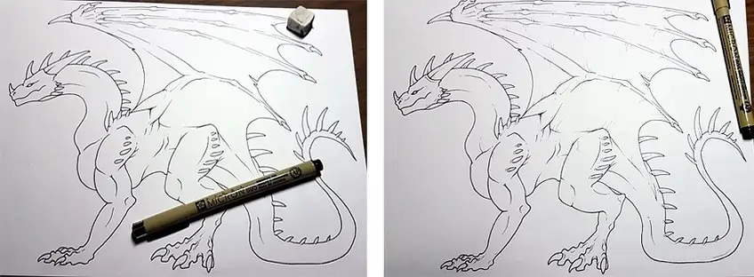 how to draw a dragon 7