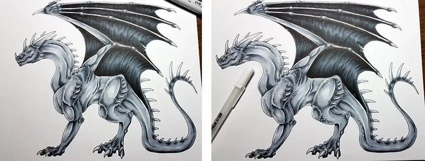 how to draw a dragons 3