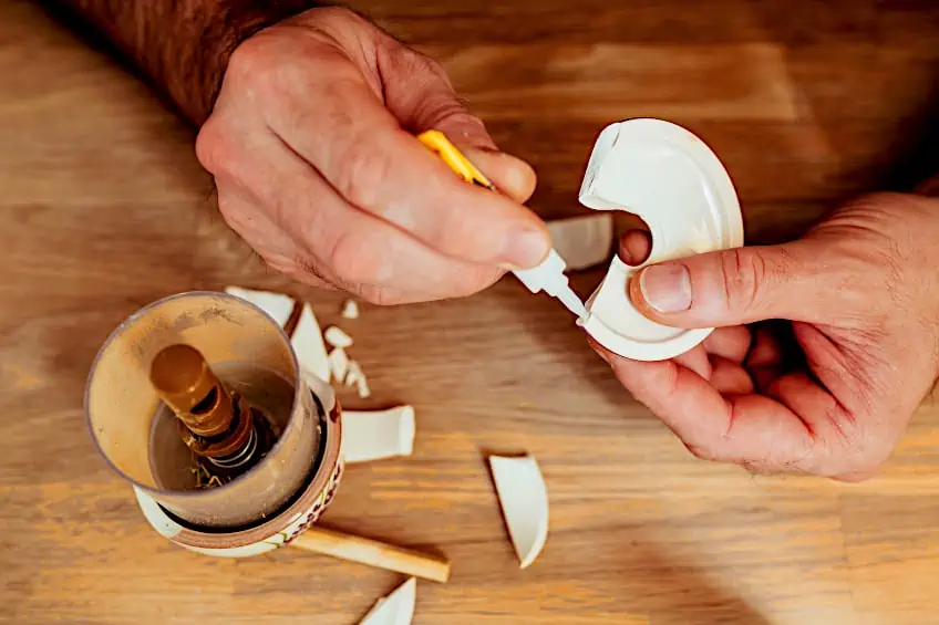 Gluing Broken Ceramic