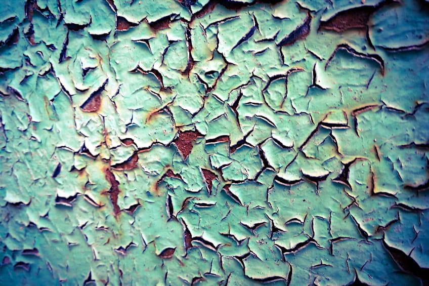 Flaking Paint on Brick