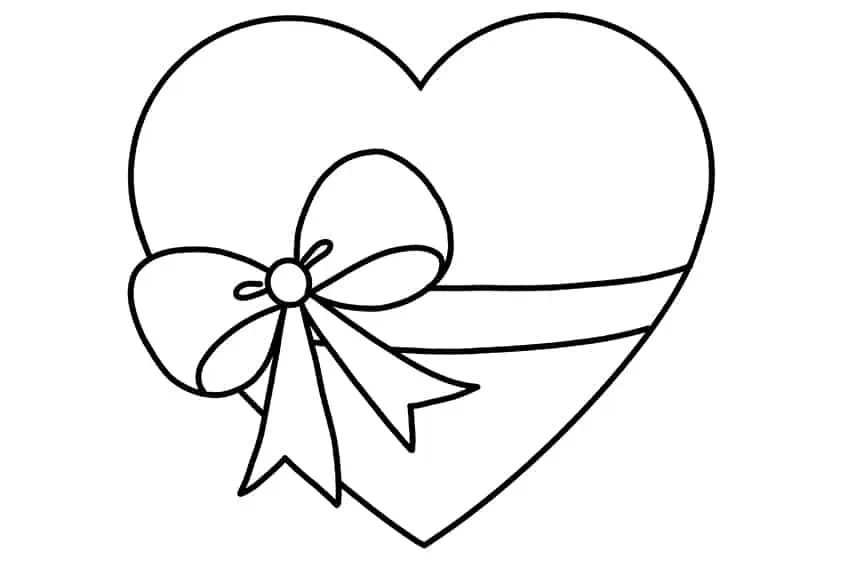 Heart drawing for kids