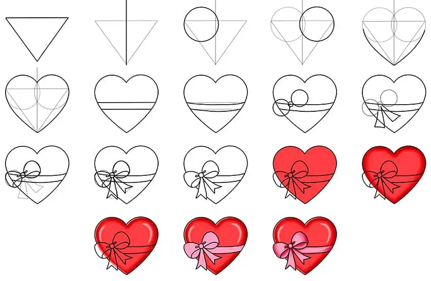 Steps on How to Draw a Perfect Heart