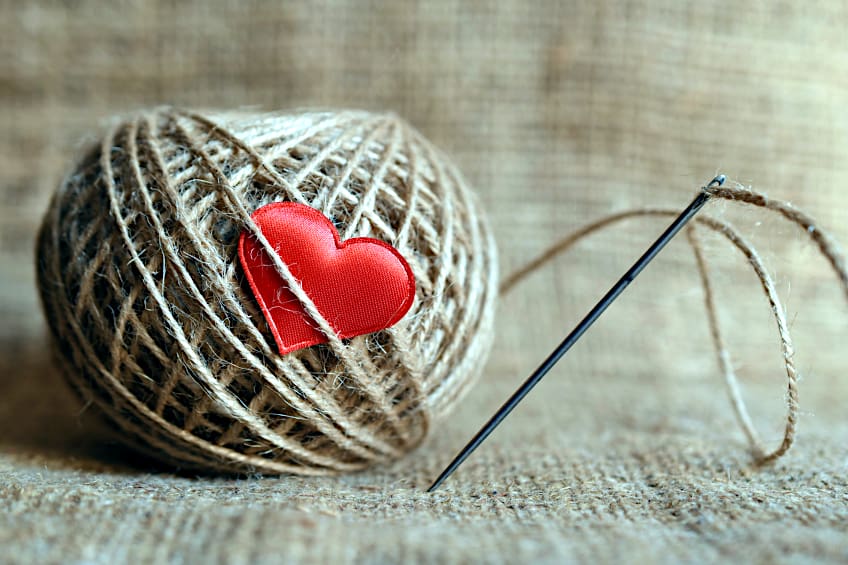 Woven Heart Craft Idea