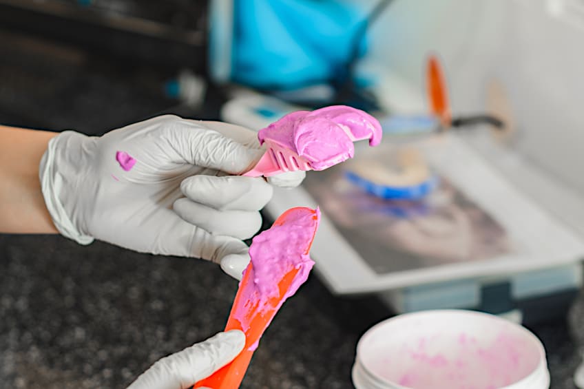 Applying Silicone to Make Mold