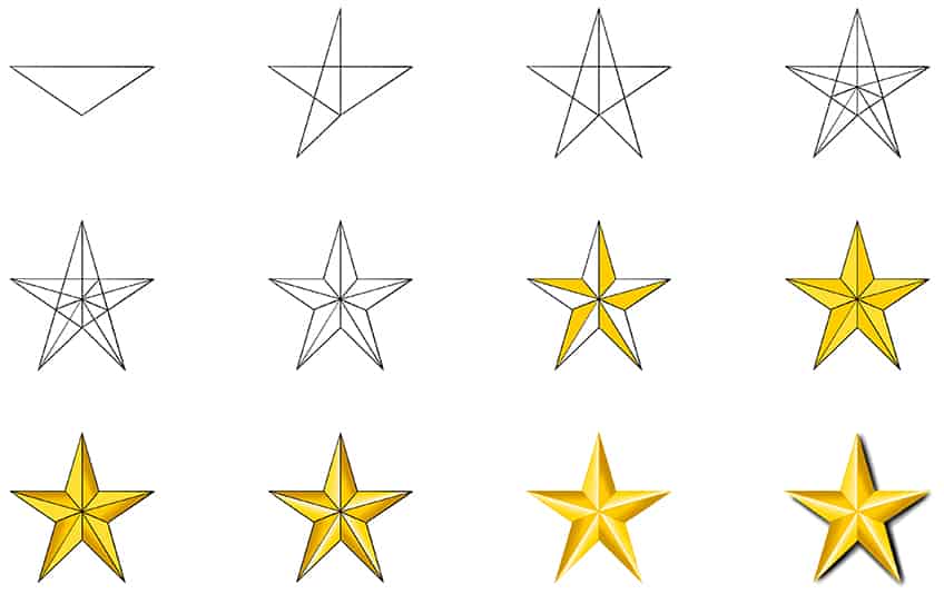 Stars Drawing Stars Drawing