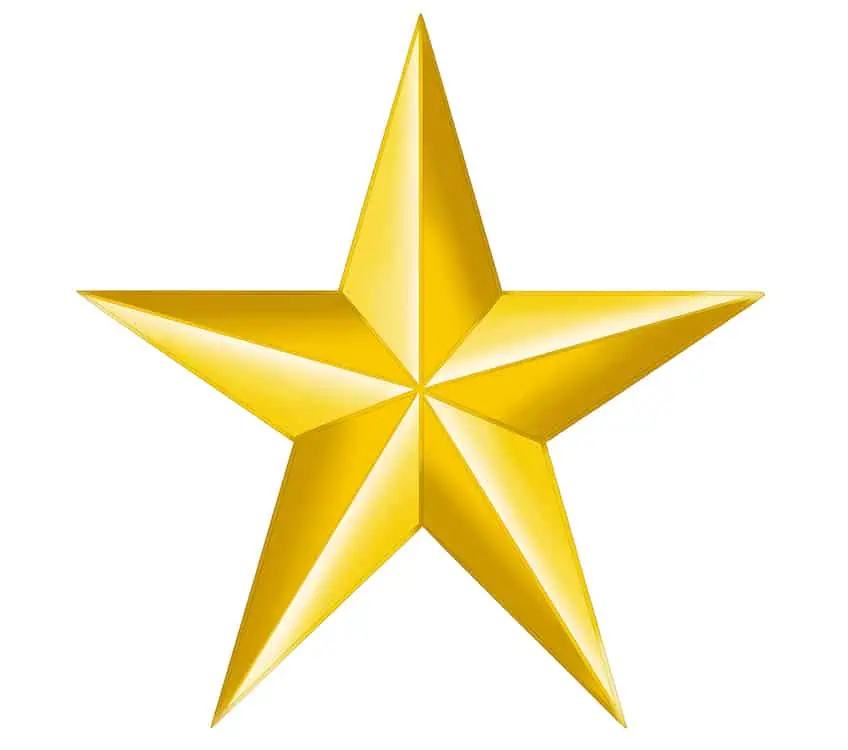 Golden 3d Star Isolated Object Medal Decoration. Golden Star Metal Vector  Design Icon Logo Stock Vector - Illustration of celebrity, background:  254232050