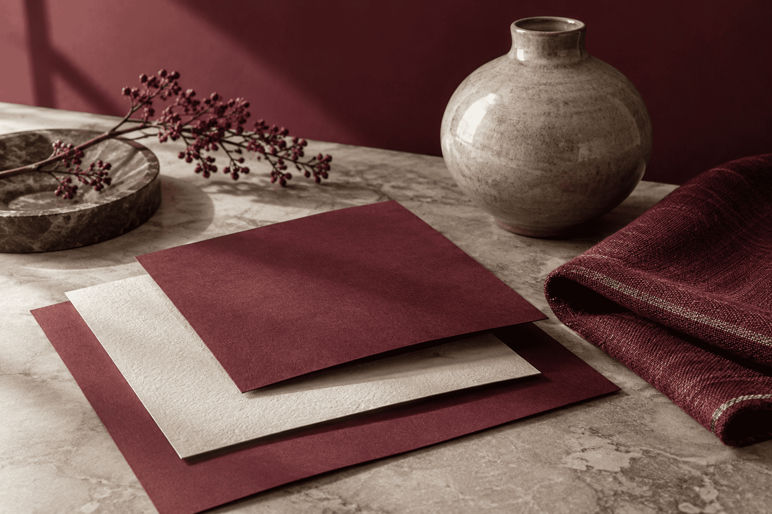 colors that go with burgundy — Design application