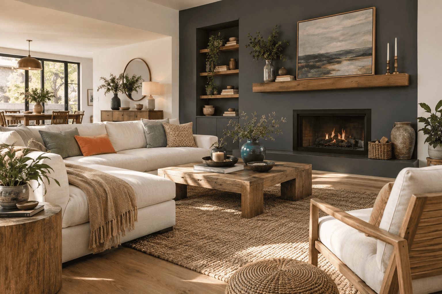 colors that go with charcoal gray — Interior application