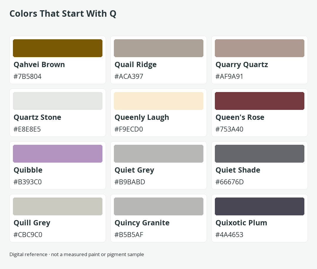 Colors That Start With Q